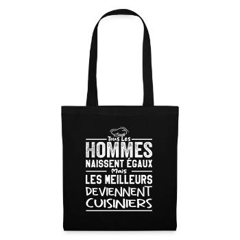 Les meilleurs deviennent cuisiniers - Sac en tissu - noir - Devant