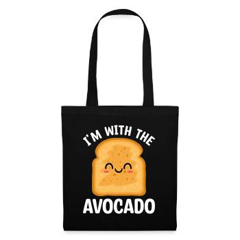 I'm with avocado guacamole lover avocados - Tote Bag - black - Front