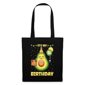 Avocado lover 11th birthday guacamole - Tote Bag - black - Front