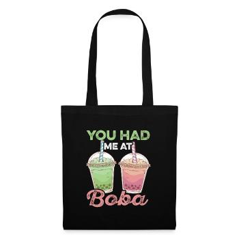 Ils m’ont fait boire au buveur de thé chai Boba - Sac en tissu - noir - Devant