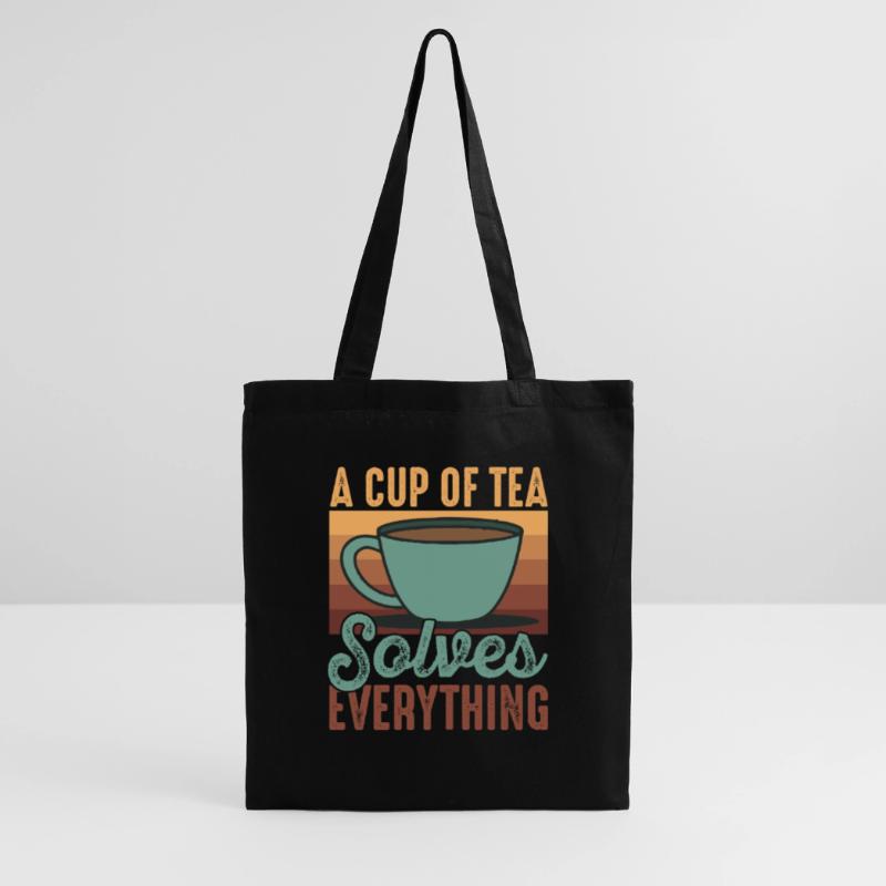 Tea Solves Everything Chai Drinker Tea Lovers Chai Tote Bag
