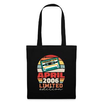 April 2006 Vintage Anniversary Retro Gift, 2006 - Tote Bag - black - Front