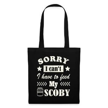 Sorry, I can't. I have to feed my Scoby - Tote Bag - black - Front