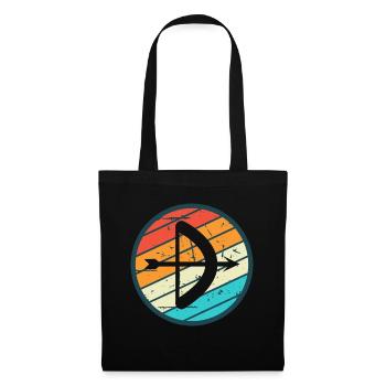 Cadeau de tir à l’arc Dire tir à l’arc - Sac en tissu - noir - Devant