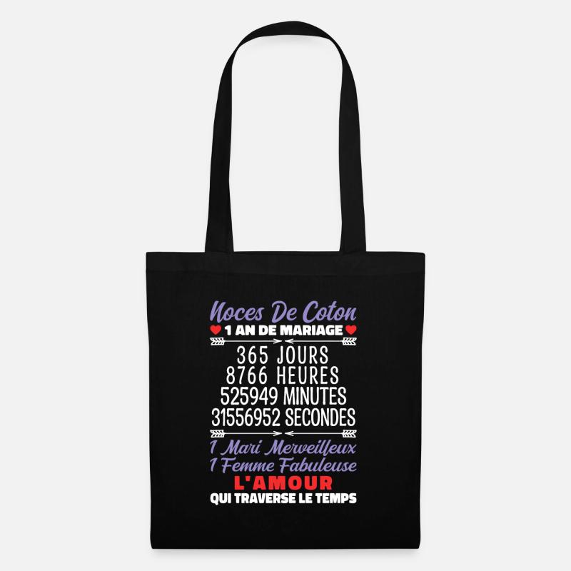Noces de Coton - Sac en tissu - noir