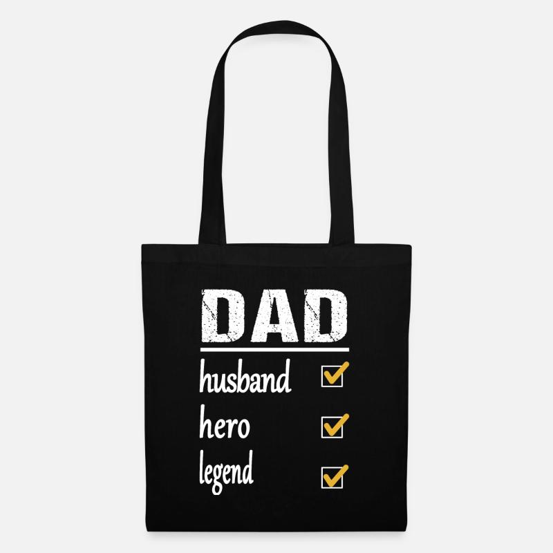 Dad, Daddy, Father and Legend - Tote Bag - black