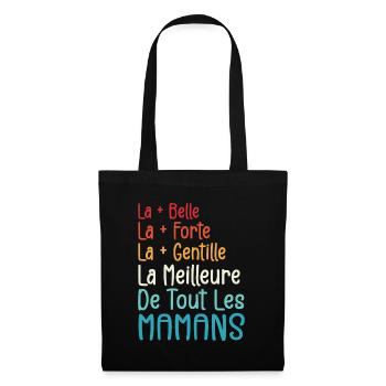 La Meilleure de Toutes Les Mamans | Maman Cadeau - Sac en tissu - noir - Devant