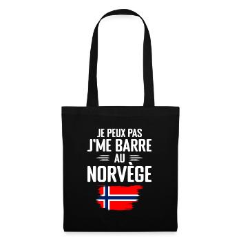 Je Peux Pas J'me Barre Au Norvège - Sac en tissu - noir - Devant