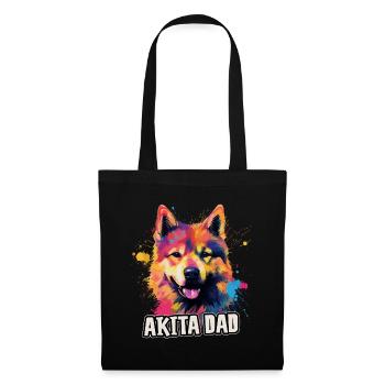Akita Dog Cadeau Dire - Sac en tissu - noir - Devant