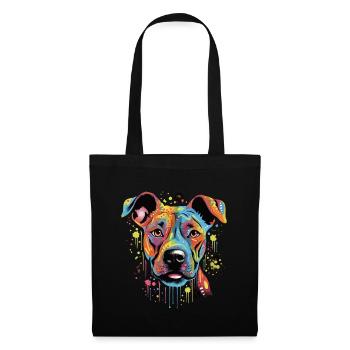 American Stafford Dog Gift Dicton - Sac en tissu - noir - Devant