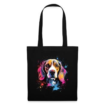 Beagle Dog Cadeau Dire - Sac en tissu - noir - Devant