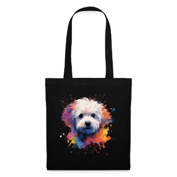 Bichon Frise Dog Cadeau Dire - Sac en tissu - noir - Devant