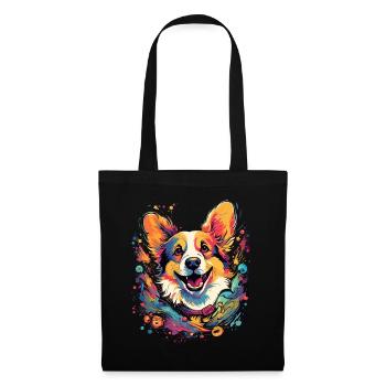 Corgi Dog Cadeau Dire - Sac en tissu - noir - Devant
