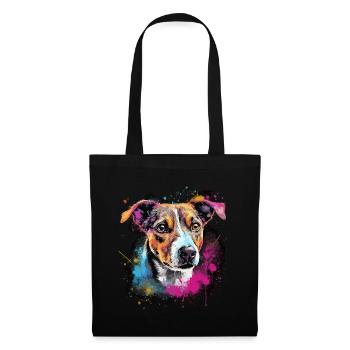 Jack Russel Hund Geschenk Spruch - Stoffbeutel - Schwarz - Vorne