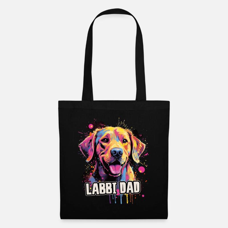 Labbi Hund Geschenk Spruch - Stoffbeutel - Schwarz
