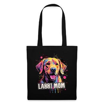 Labbi Hund Geschenk Spruch - Stoffbeutel - Schwarz - Vorne