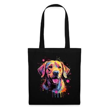 Labrador Hund Geschenk Spruch - Stoffbeutel - Schwarz - Vorne