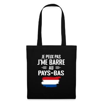Je Peux Pas J'me Barre Au Pays-Bas - Sac en tissu - noir - Devant
