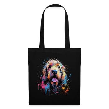 Otterhound Dog Cadeau Dire - Sac en tissu - noir - Devant