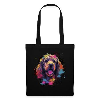 Pudel Hund Geschenk Spruch - Stoffbeutel - Schwarz - Vorne