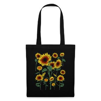 Yellow Sunflower Blossoms Gardener Gift Botany - Tote Bag - black - Front