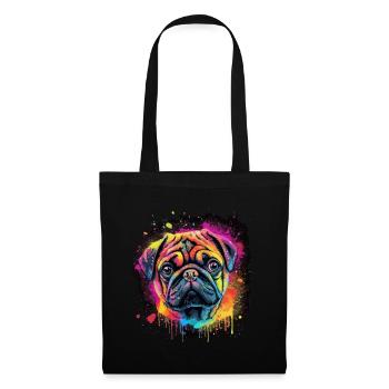Pug Pug Dog Gift Saying - Tote Bag - black - Front