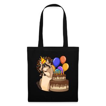 Trash Panda Birthday Party Gift Raccoon - Tote Bag - black - Front