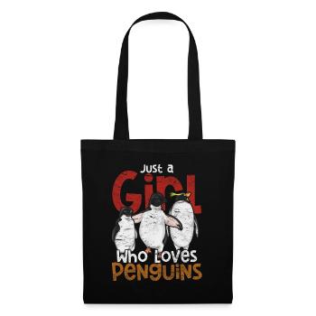 I Just Like Penguins Ok Animal Gift Penguin - Tote Bag - black - Front
