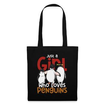 Oiseau Antarctique Animal Gift Pingouin Drôle - Sac en tissu - noir - Devant