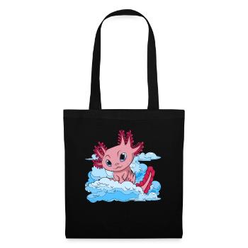 Amphibians Salamander Animal Gift Clouds Axolotl - Tote Bag - black - Front