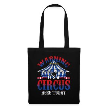 Artiste de cirque Attention voici un cirque aujourd’hui - Sac en tissu - noir - Devant