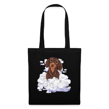 Dog Lover Dogs Gift Clouds Dachshund - Tote Bag - black - Front