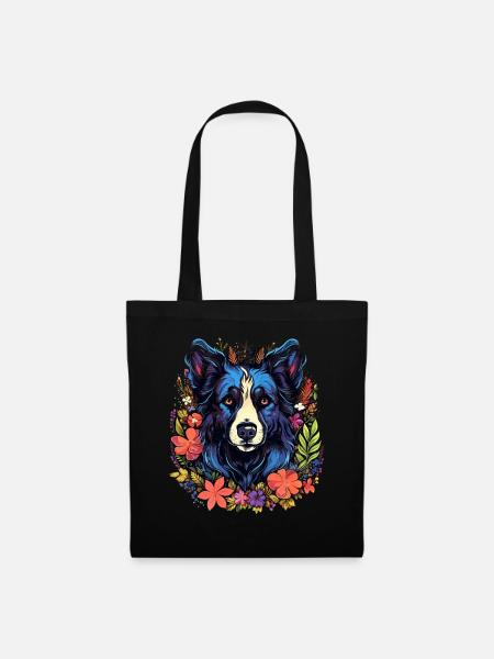 Aussie Australian Shepherd Hund Geschenk - Stoffbeutel - Schwarz