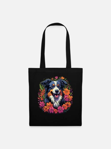 Cadeau de chien de berger australien australien - Sac en tissu - noir