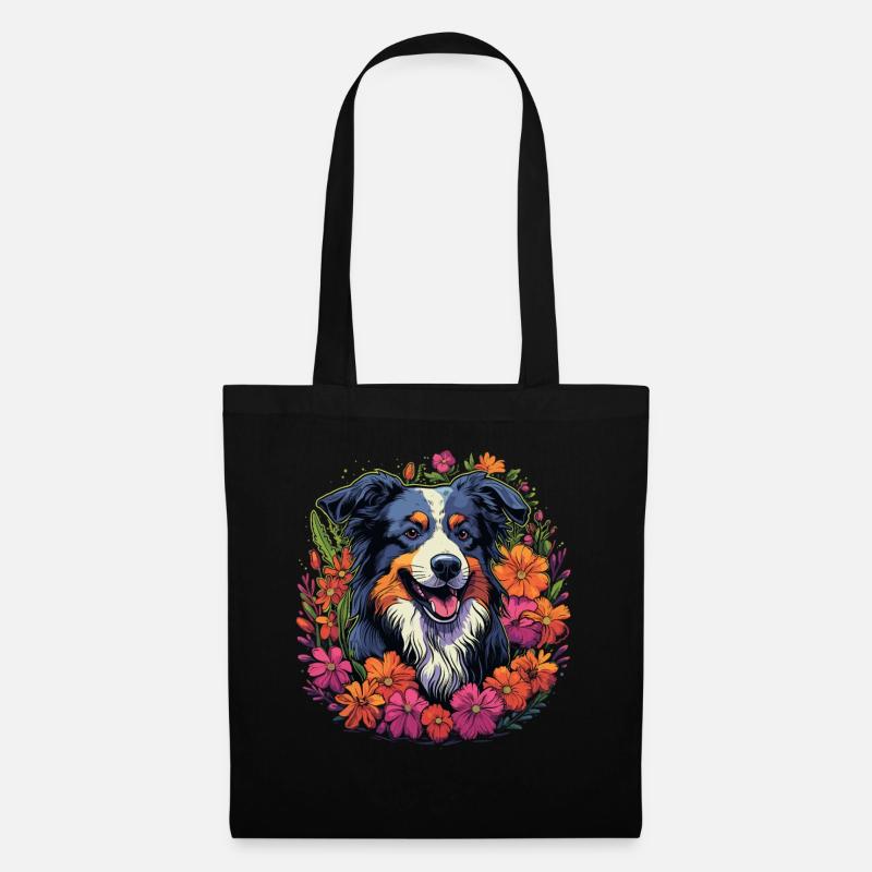 Cadeau de chien de berger australien australien - Sac en tissu - noir
