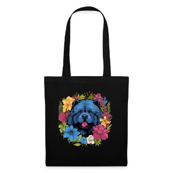 Chow Chow Chien Cadeau - Sac en tissu - noir - Devant
