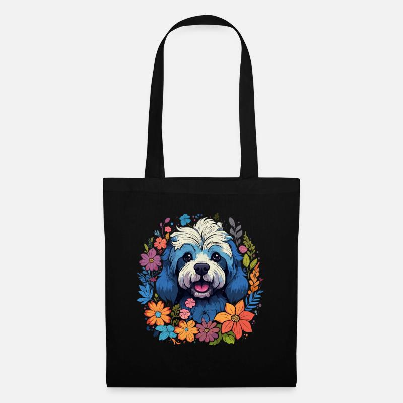 Havaneser Hund Geschenk - Stoffbeutel - Schwarz