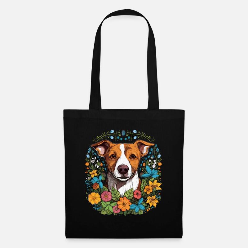 Jack Russel Terrier Hund Geschenk - Stoffbeutel - Schwarz