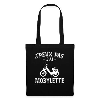 J'peux Pas J'ai Mobylette Cadeau Mob - Sac en tissu - noir - Devant