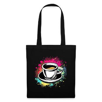 Espresso Mug Pop Art Barista - Tote Bag - black - Front