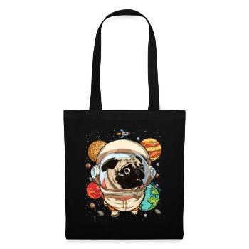 Universe Dogs Gift Space Astronaut Pug - Tote Bag - black - Front