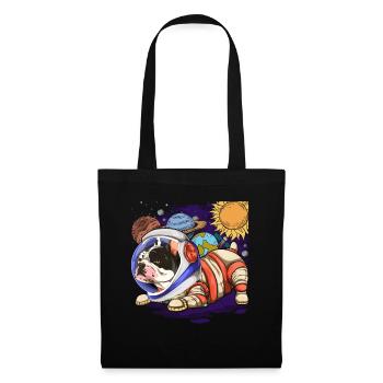 Universe Dogs Gift Astronaut Bulldog - Tote Bag - black - Front
