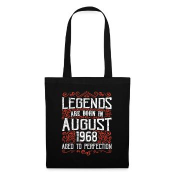 August 1968 Birthday 1968 Legends August - Tote Bag - black - Front