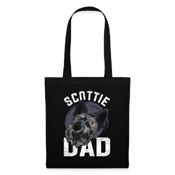 Scottie Papa Father's Day Gift Scottish Terrier - Tote Bag - black - Front