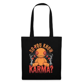 Wiccan Witchcraft Karma Gift Funny Voodoo Doll - Tote Bag - black - Front