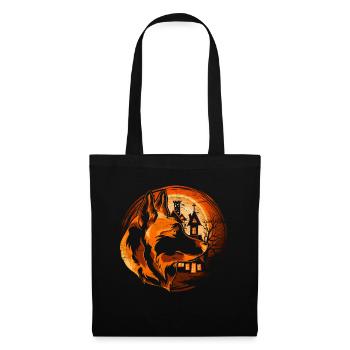 Moon Dog Cadeau Halloween Berger Allemand - Sac en tissu - noir - Devant