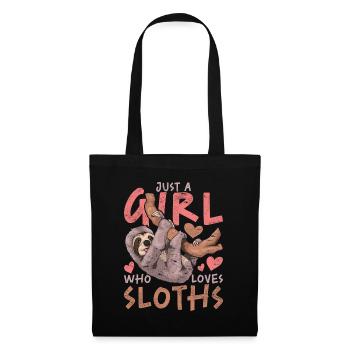 Just a girl who loves sloths Zoo Sloth - Tote Bag - black - Front
