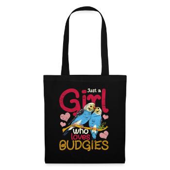 Bird Lover Animal Girl Gift Budgie - Tote Bag - black - Front