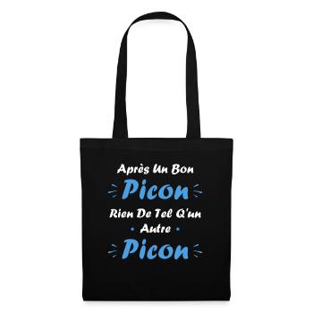 Après un bon picon rien de tel qu'un autre picon - Sac en tissu - noir - Devant