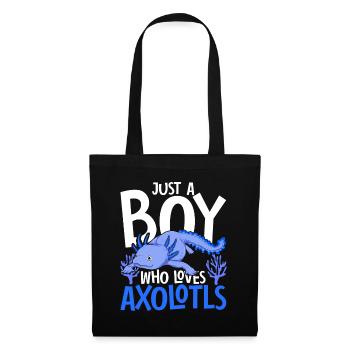 Salamandre animale Pet Boys Cadeau Axolotl - Sac en tissu - noir - Devant